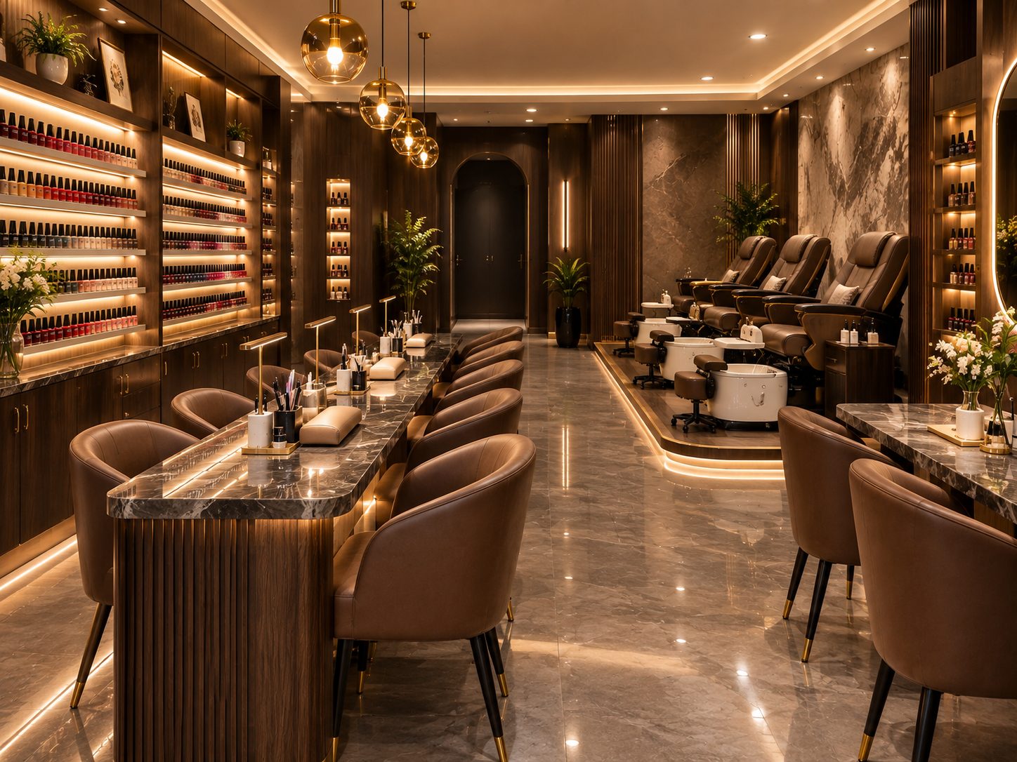 Thi công tiệm nail tại Phú Diễn chọn đơn vị nào uy tín?