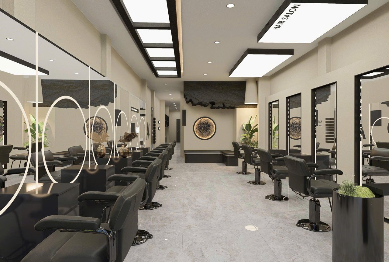 Nội thất tiệm nail do Hà Tuấn LX thiết kế