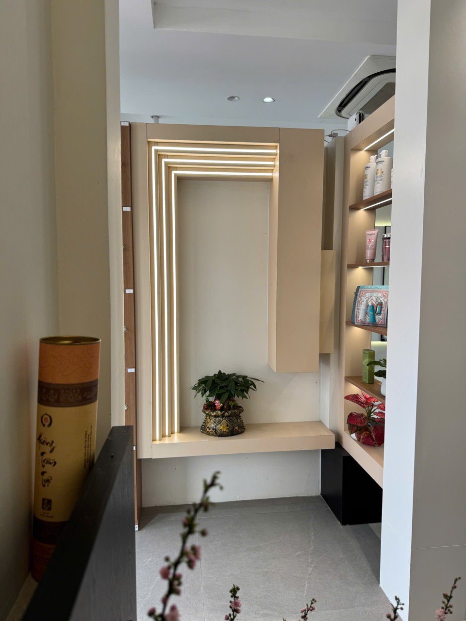 Bề mặt Melamine đa vân màu cho nội thất salon - Nội Thất Hà Tuấn LX