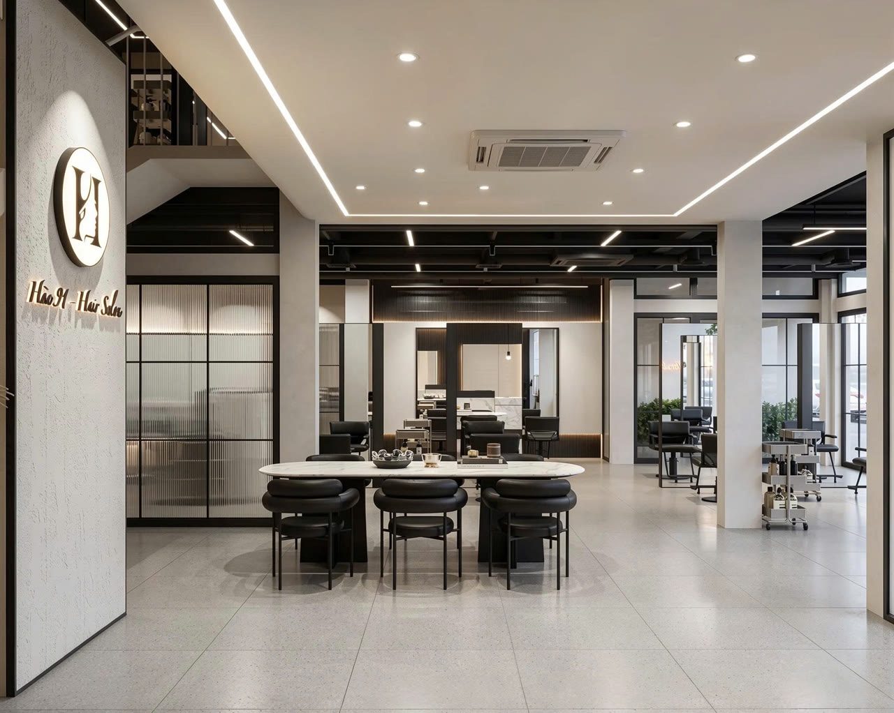 Hòa 91 Hair Salon - Nội Thất Hà Tuấn LX