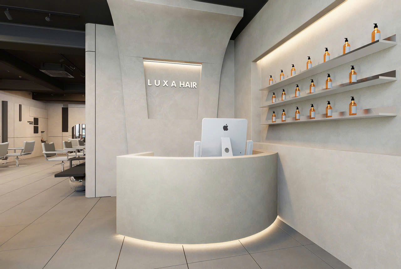 Có nên làm mặt đá, kính, kim loại cho salon spa?