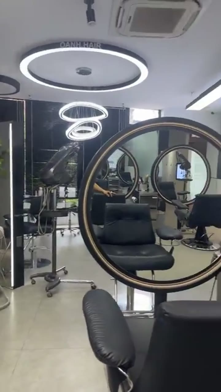 Chi tiết không gian salon Oanh Thái Nguyên - Nội Thất Hà Tuấn LX