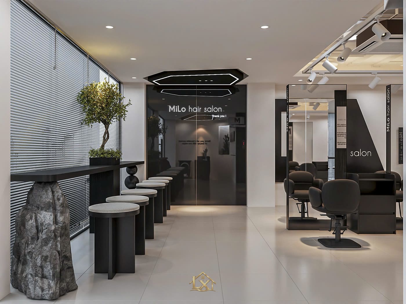 Thi công salon tóc trọn gói ở Việt Yên gồm mấy bước?