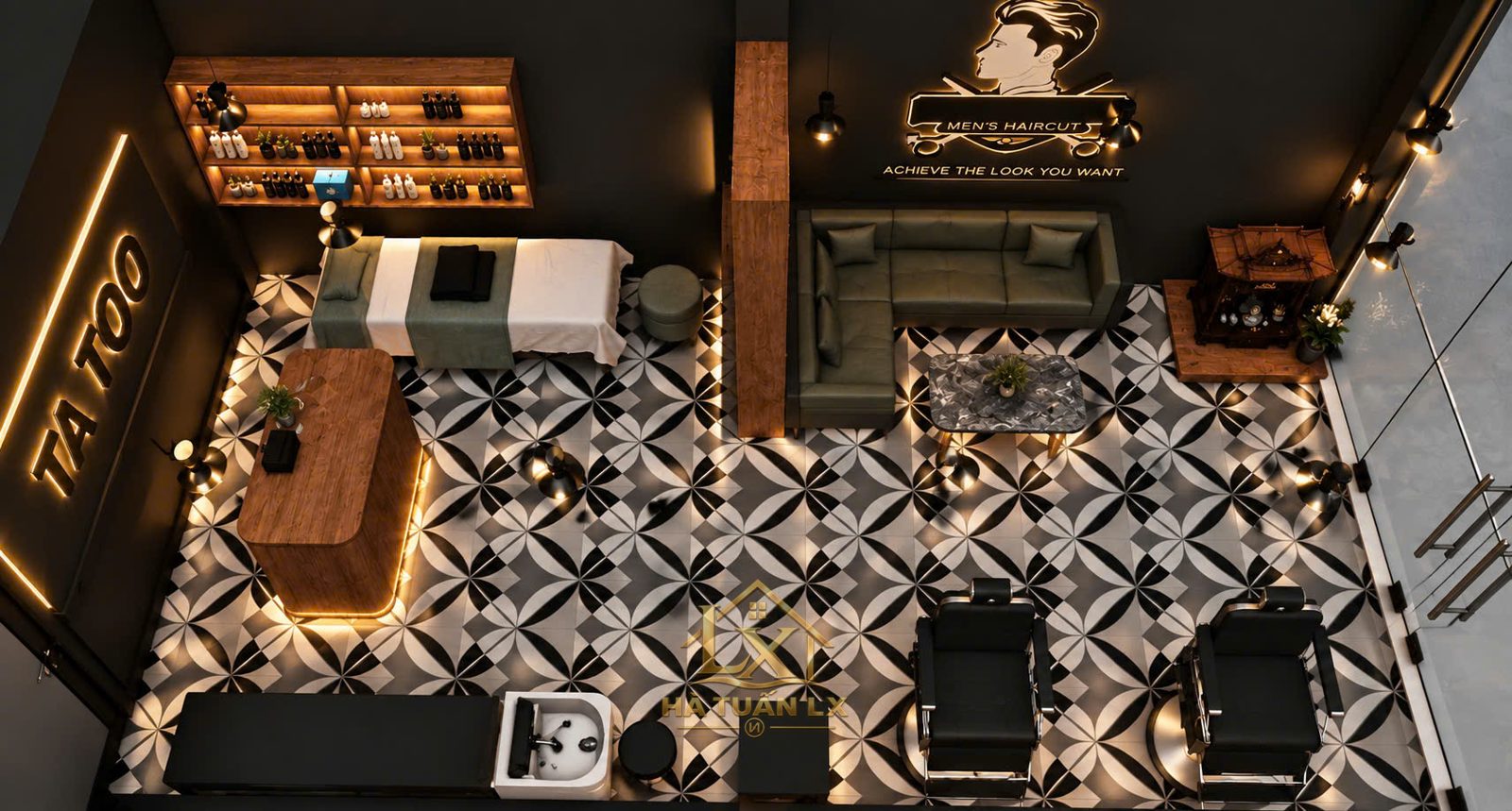 Thi công salon tóc trọn gói ở Hạ Long gồm mấy bước?