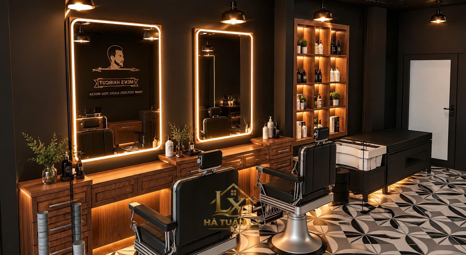 Thi công salon tóc trọn gói ở Văn Quán gồm mấy bước?