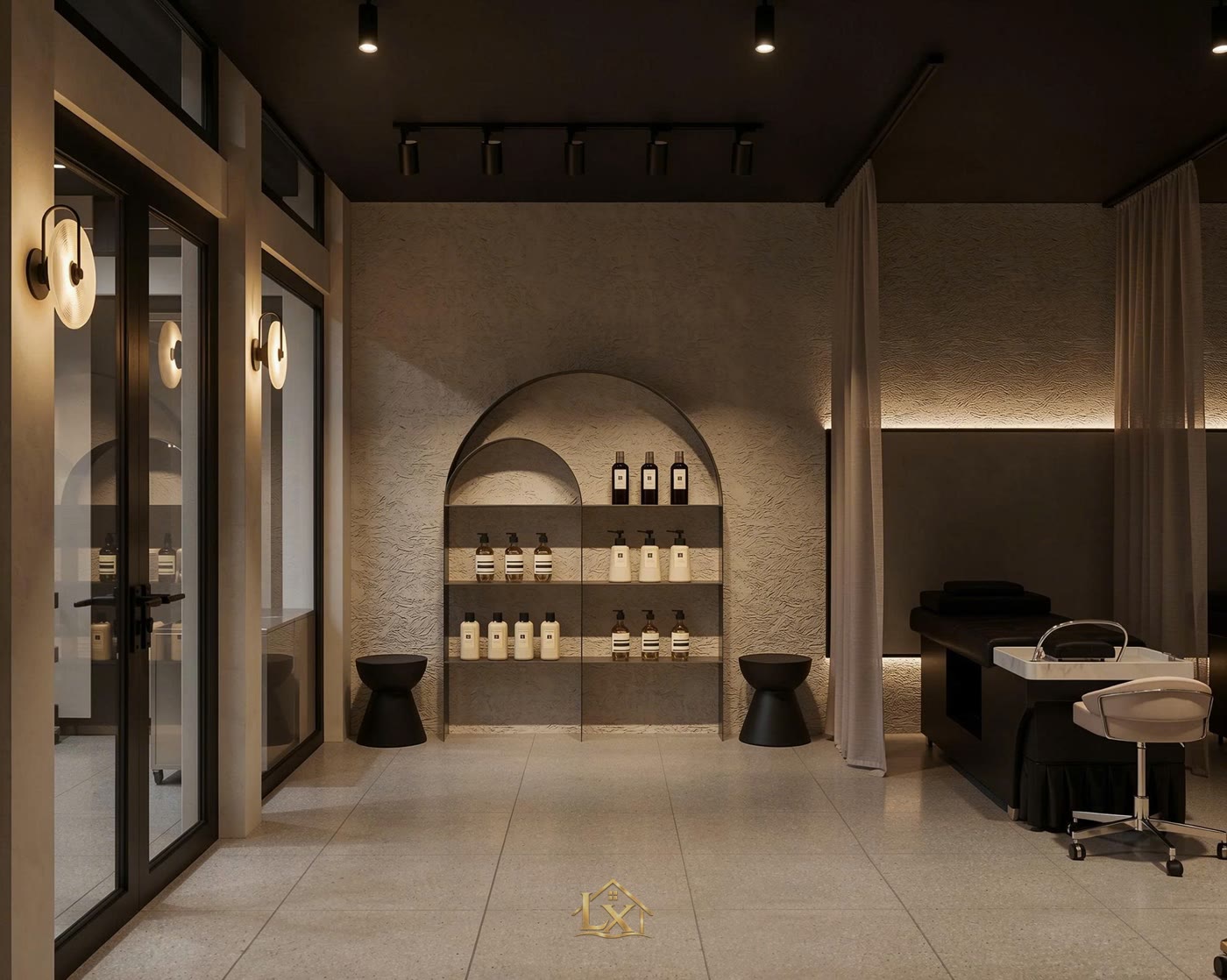 Thi công salon tóc trọn gói ở Long Biên gồm mấy bước?