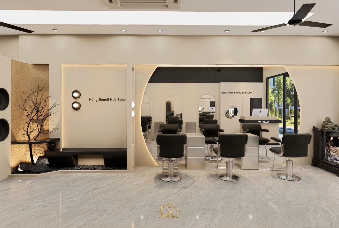 Thi công salon tóc tại Thái Nguyên chọn đơn vị nào uy tín?