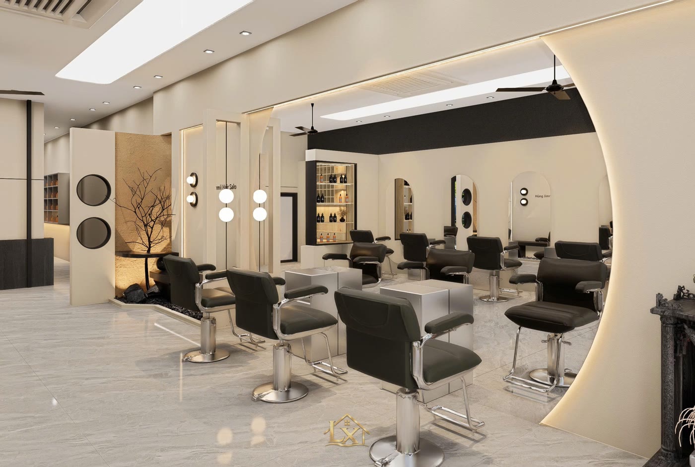 Xu hướng thiết kế salon tóc 2026 tại Quốc Oai