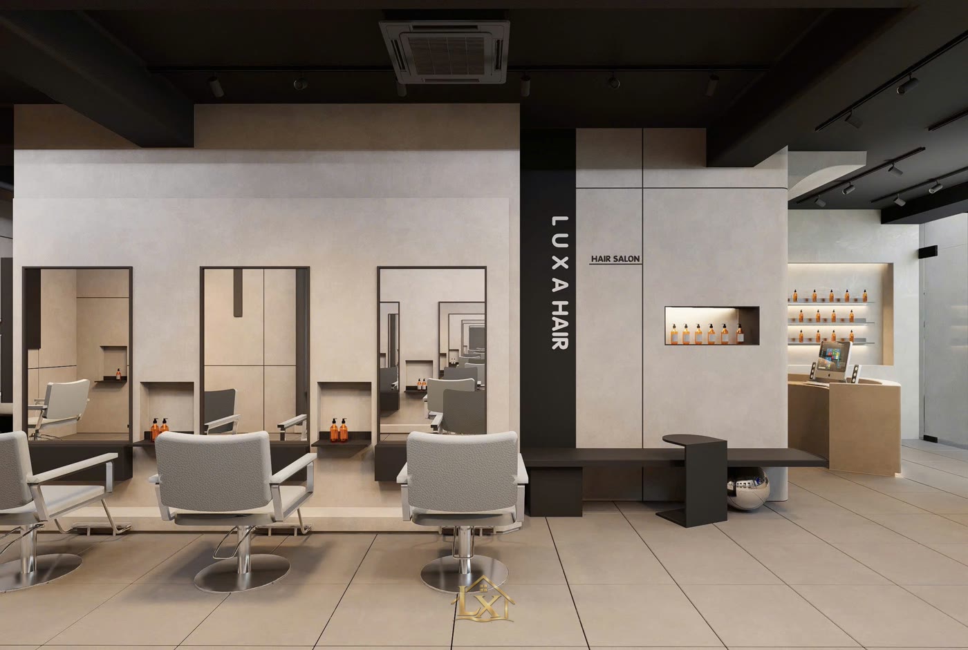 Thi công salon tóc trọn gói ở Tây Hồ gồm mấy bước?