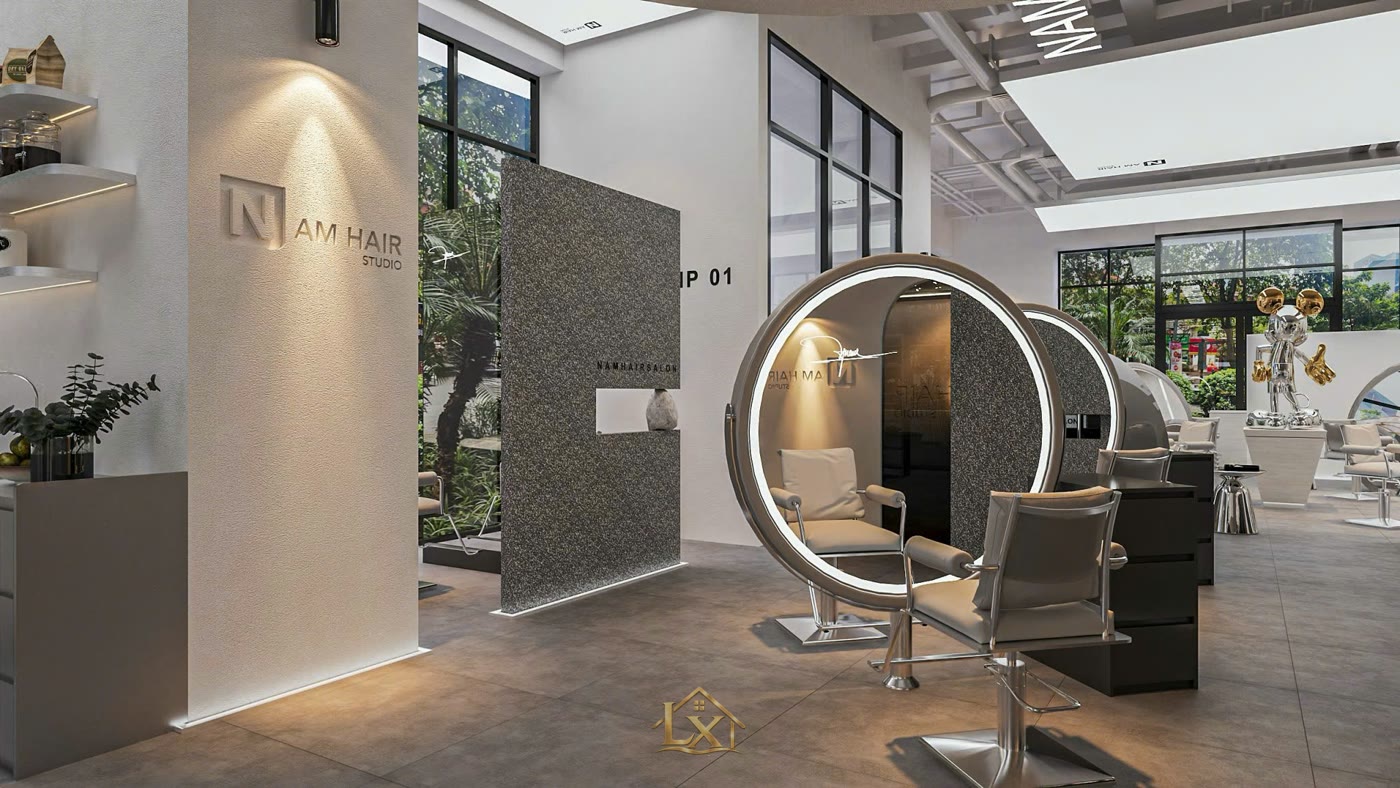 Thi công salon tóc tại Mễ Trì chọn đơn vị nào uy tín?