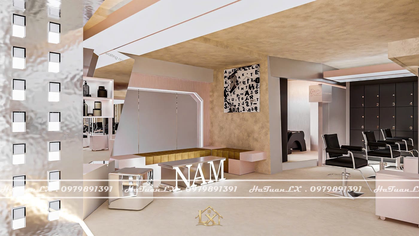 Phối màu salon tóc pastel nữ tính, dễ thương