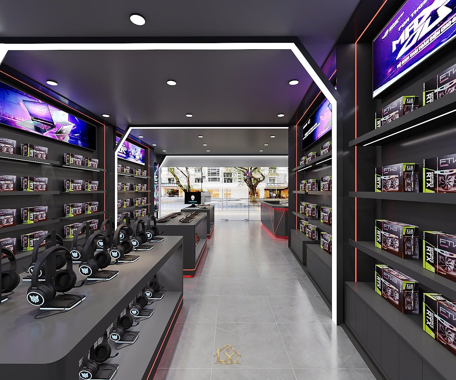 Quy trình thi công showroom trọn gói tại Sài Đồng