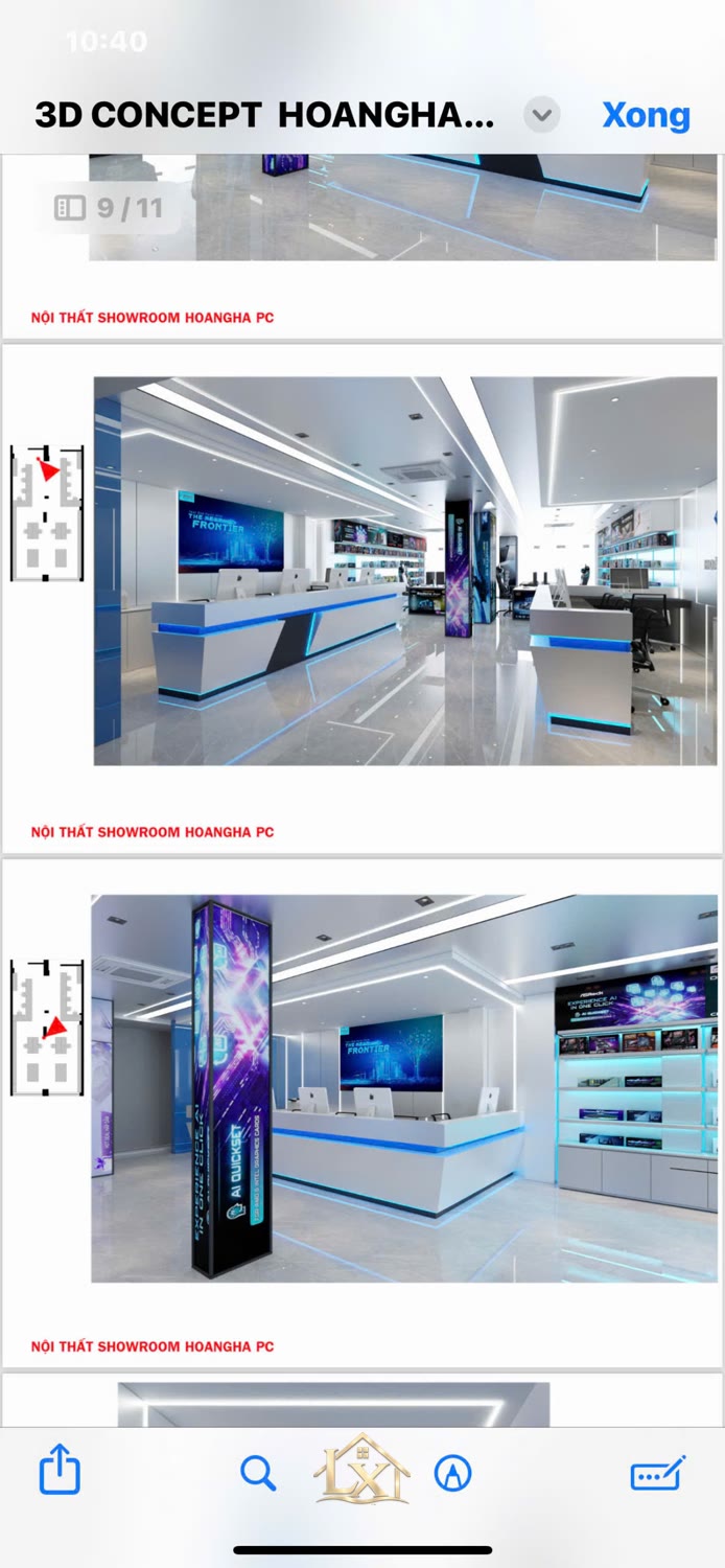 Đơn vị thi công showroom uy tín tại Mễ Trì 2026