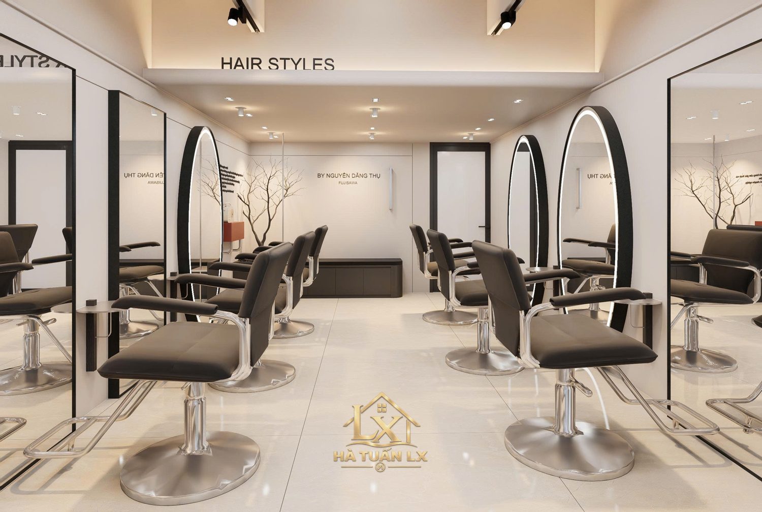 Màu pastel cho salon spa: nhẹ nhàng, nữ tính, dễ thương
