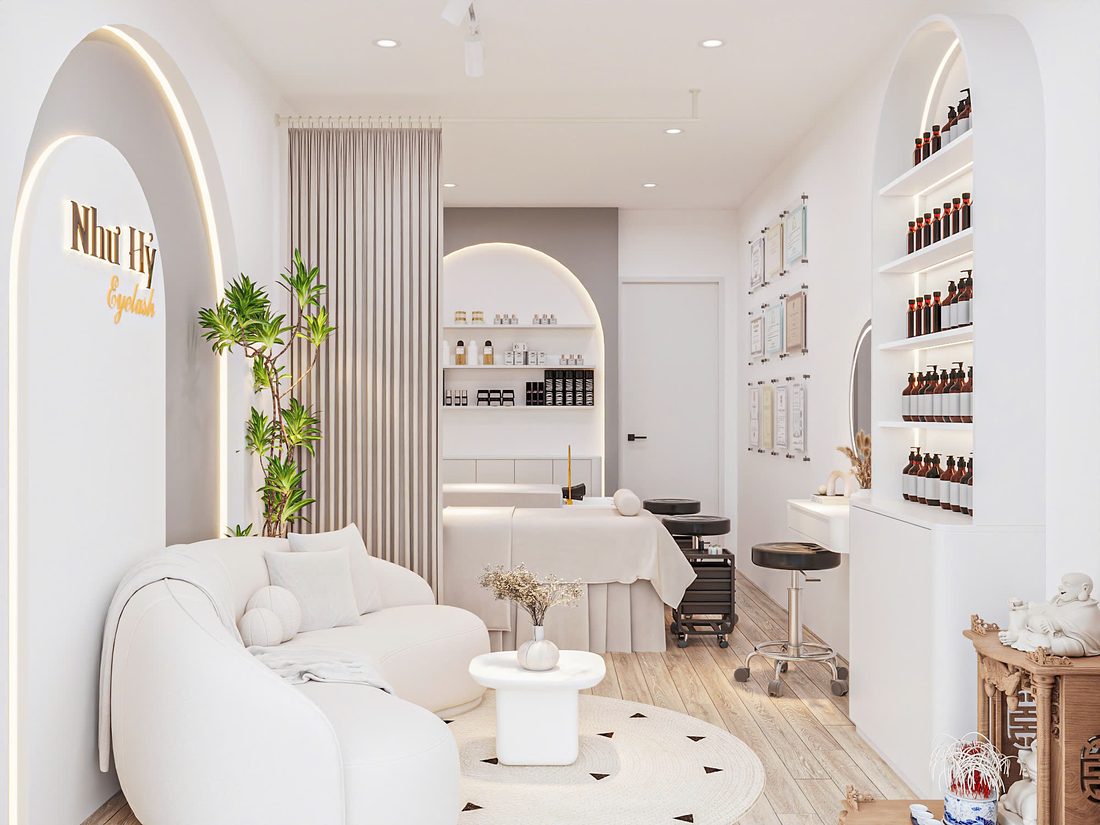 Không gian chờ spa sang, giữ chân khách dễ chịu
