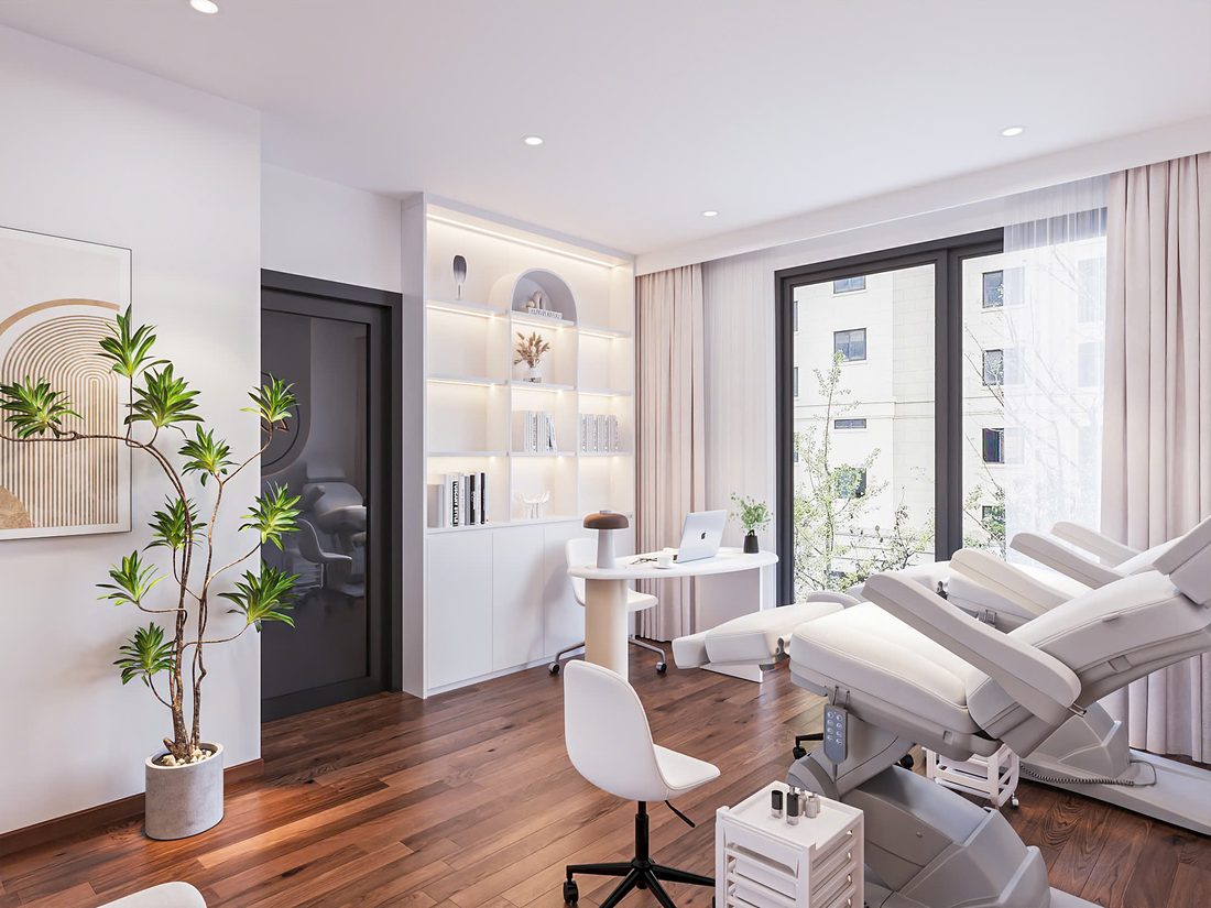 Thiết kế phòng VIP đôi trong spa cho khách đi cặp