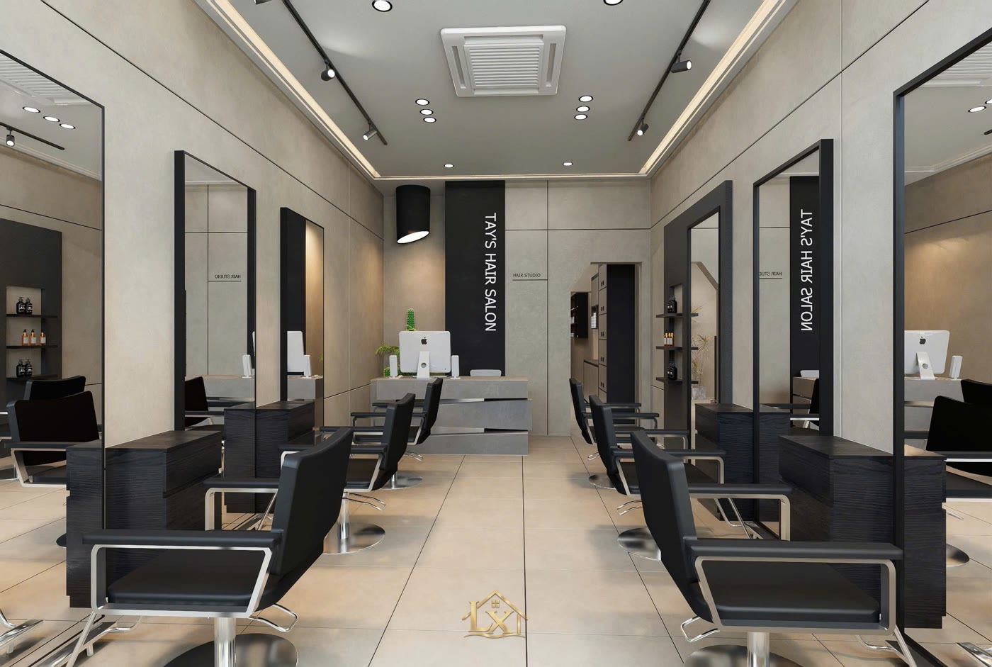 Thi công salon tóc trọn gói ở Nam Từ Liêm gồm mấy bước?