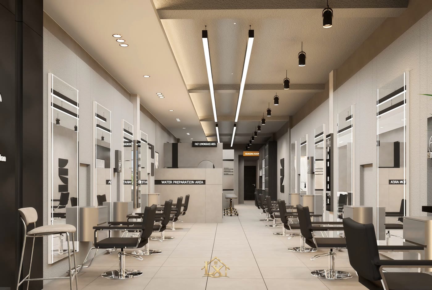 Thi công salon tóc tại Láng Hạ chọn đơn vị nào uy tín?
