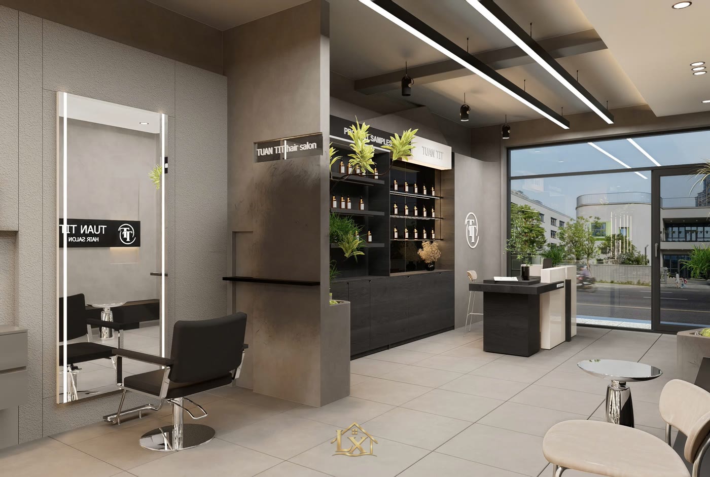 Quy trình thi công salon tóc trọn gói tại Thanh Oai