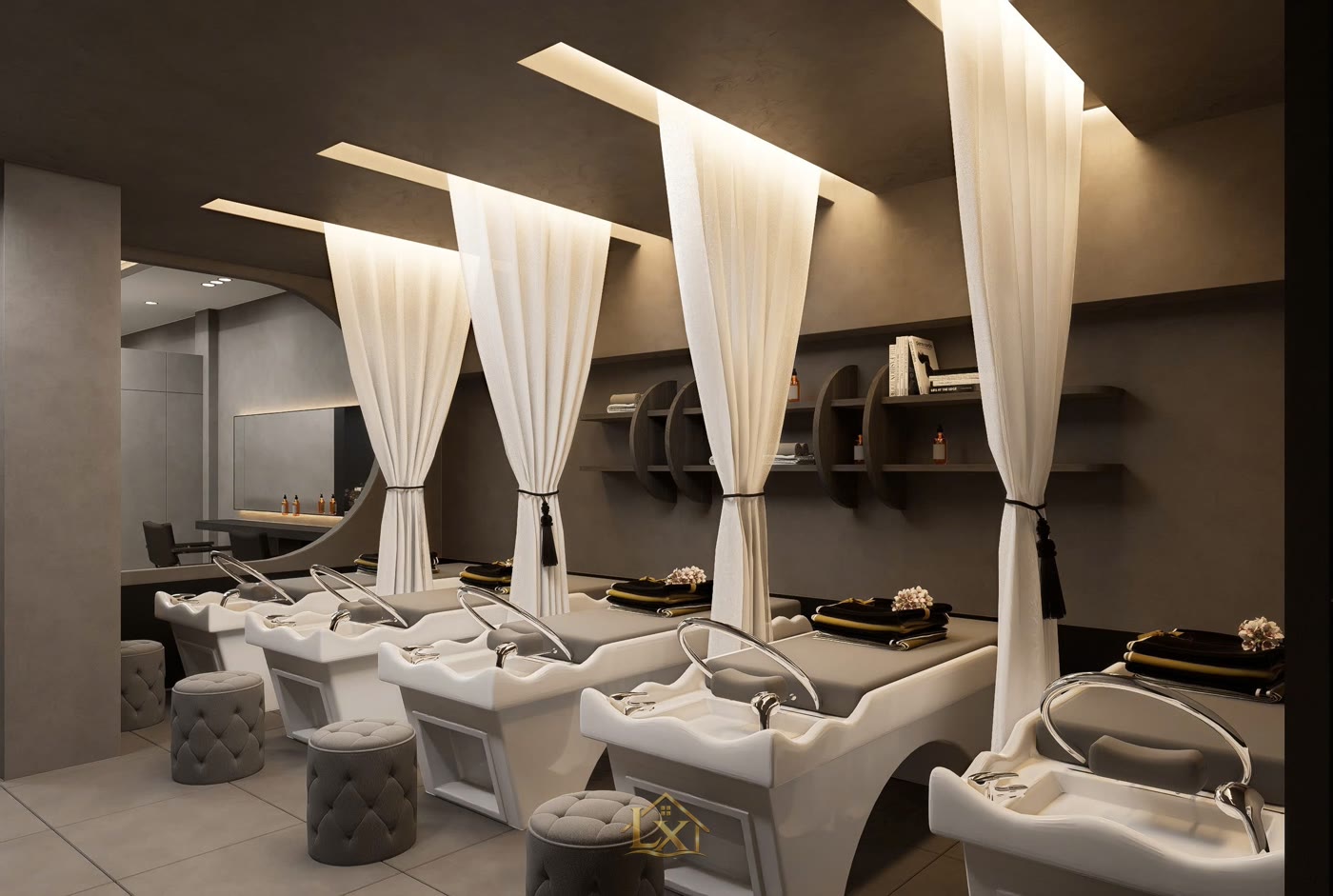 Điện cho salon nhiều ghế: tính tải, bố trí an toàn