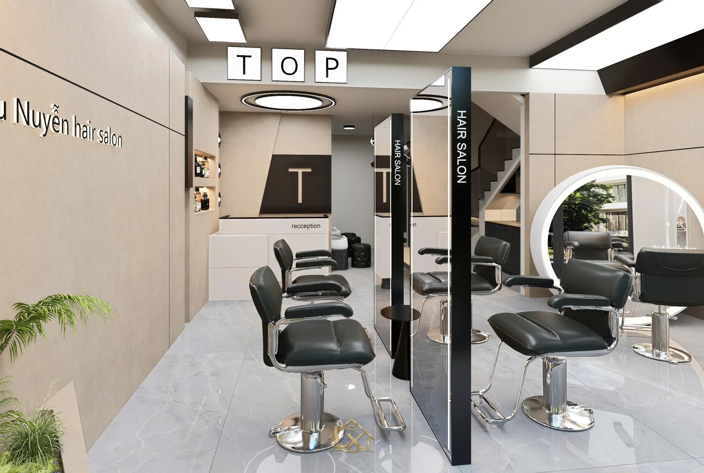 Quy trình thi công salon tóc trọn gói tại Đan Phượng