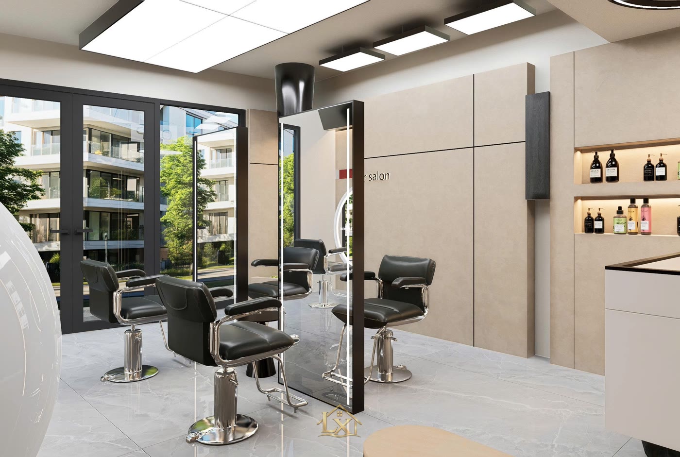 Quy trình thi công salon tóc trọn gói tại Mỹ Hào