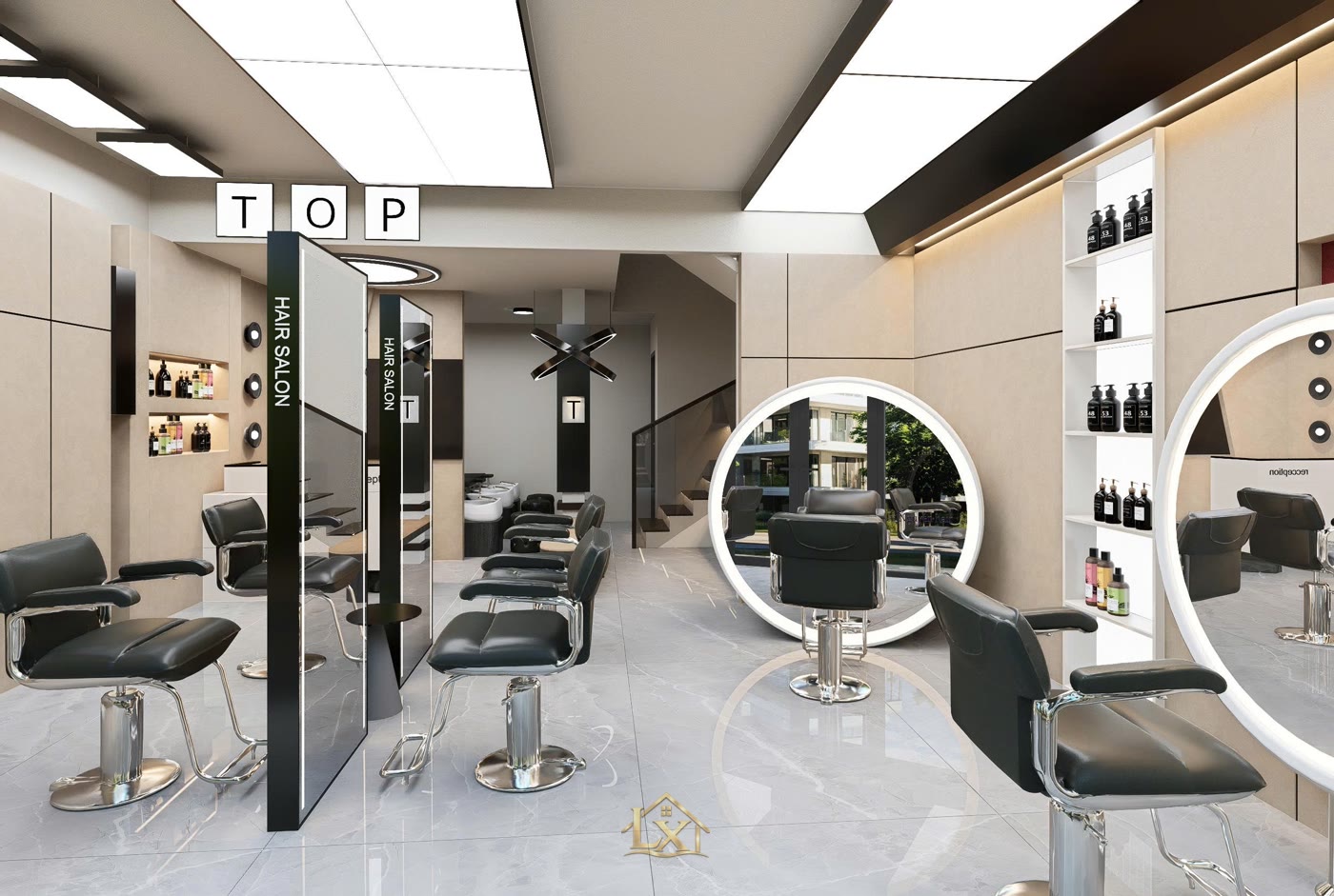 Thi công salon tóc tại Đông Anh chọn đơn vị nào uy tín?