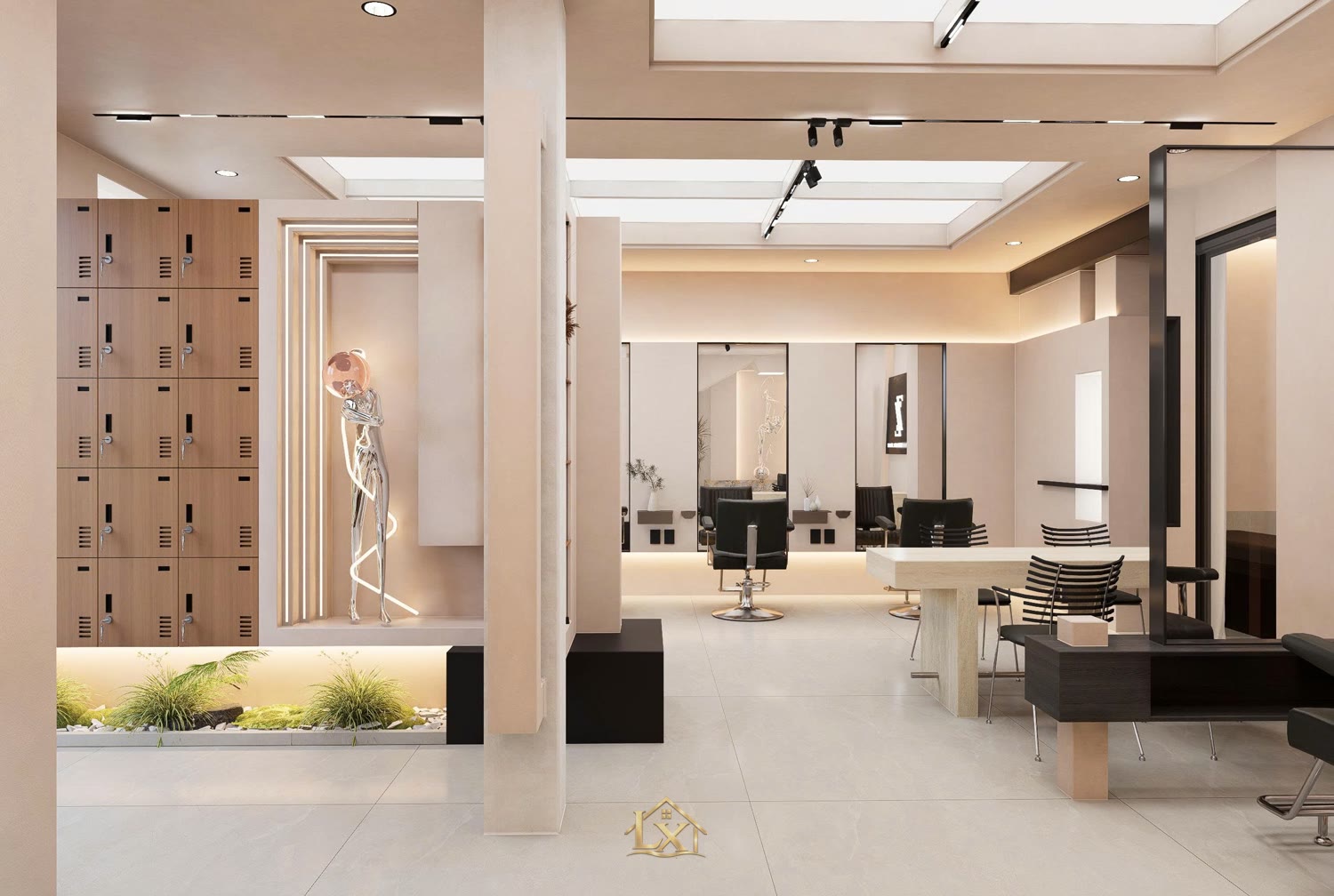 Thi công salon tóc trọn gói ở Bắc Ninh gồm mấy bước?
