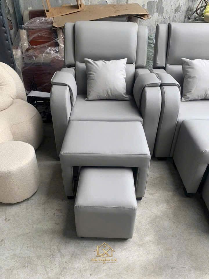 Ghế spa chân màu cam - Nội Thất Hà Tuấn LX