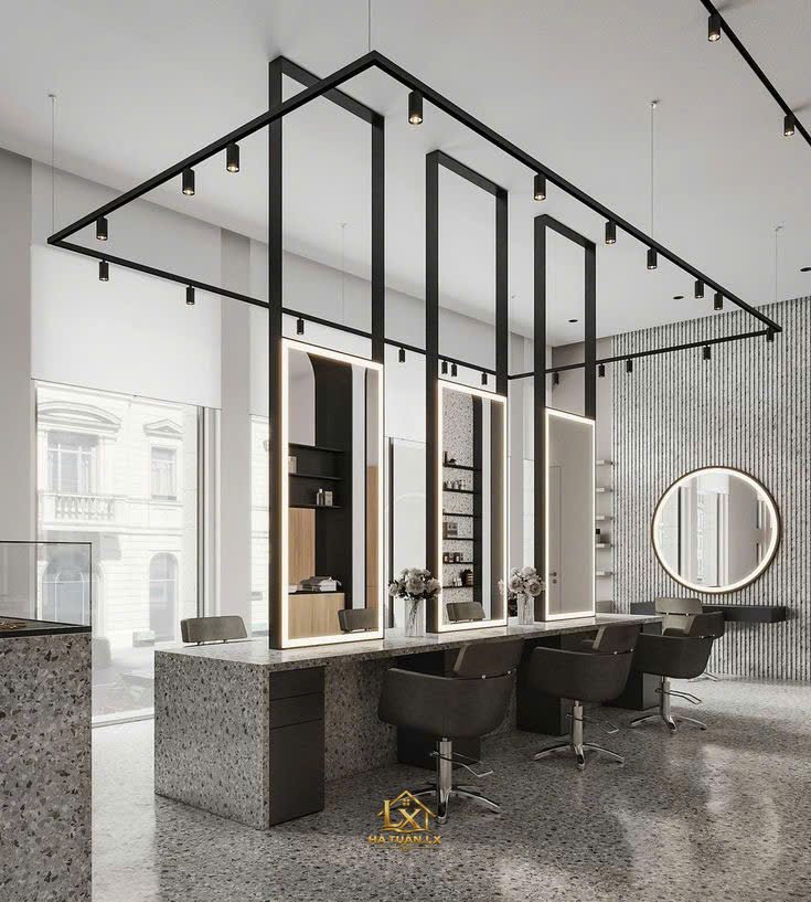 Mẫu gương salon thực tế do Nội Thất Hà Tuấn LX thi công 111 - Nội Thất Hà Tuấn LX