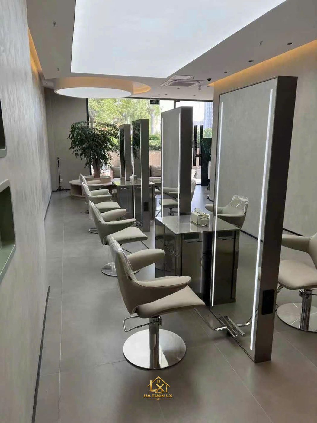 Mẫu gương salon thực tế do Nội Thất Hà Tuấn LX thi công 116 - Nội Thất Hà Tuấn LX