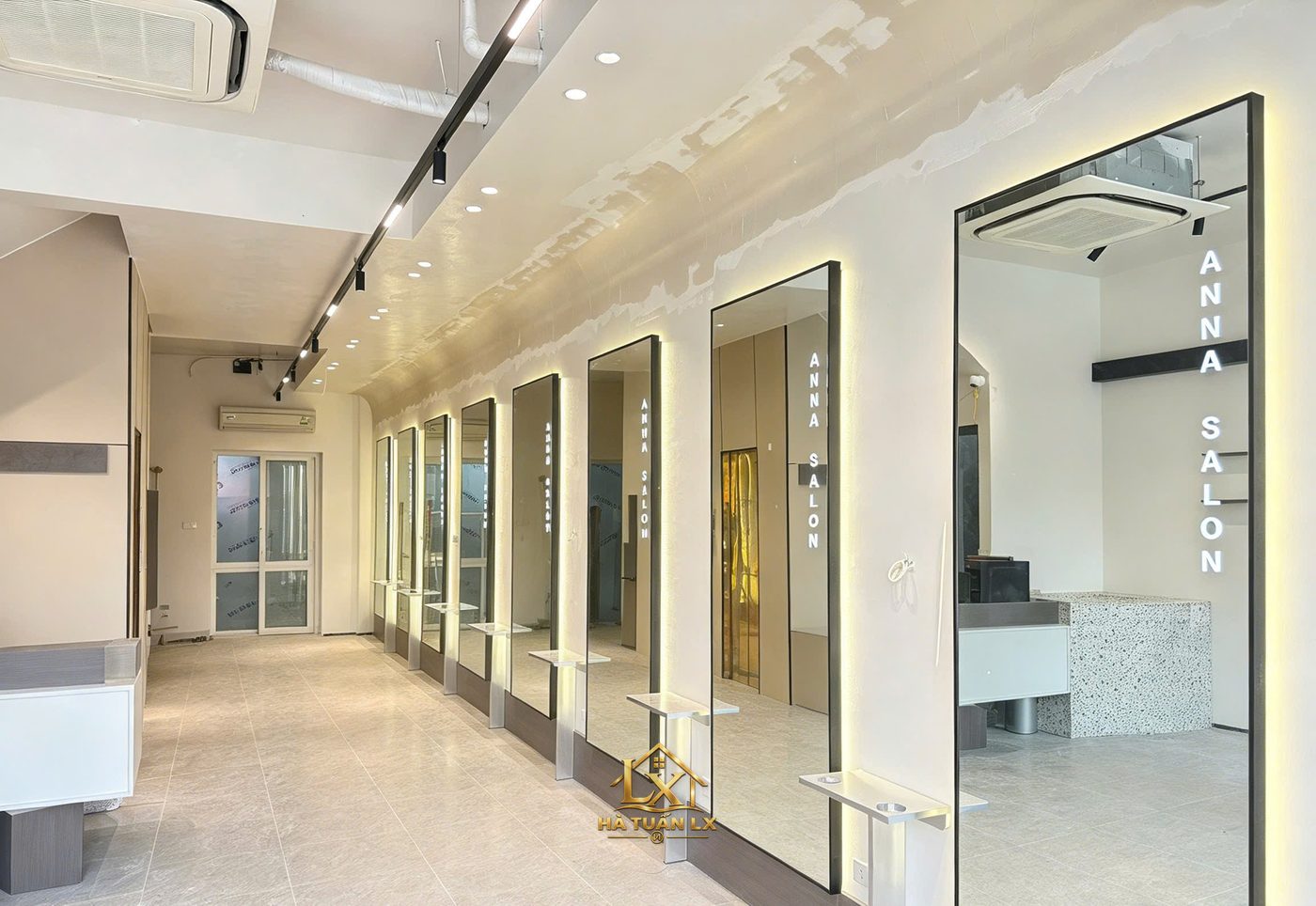 Mẫu gương salon thực tế do Nội Thất Hà Tuấn LX thi công 126 - Nội Thất Hà Tuấn LX