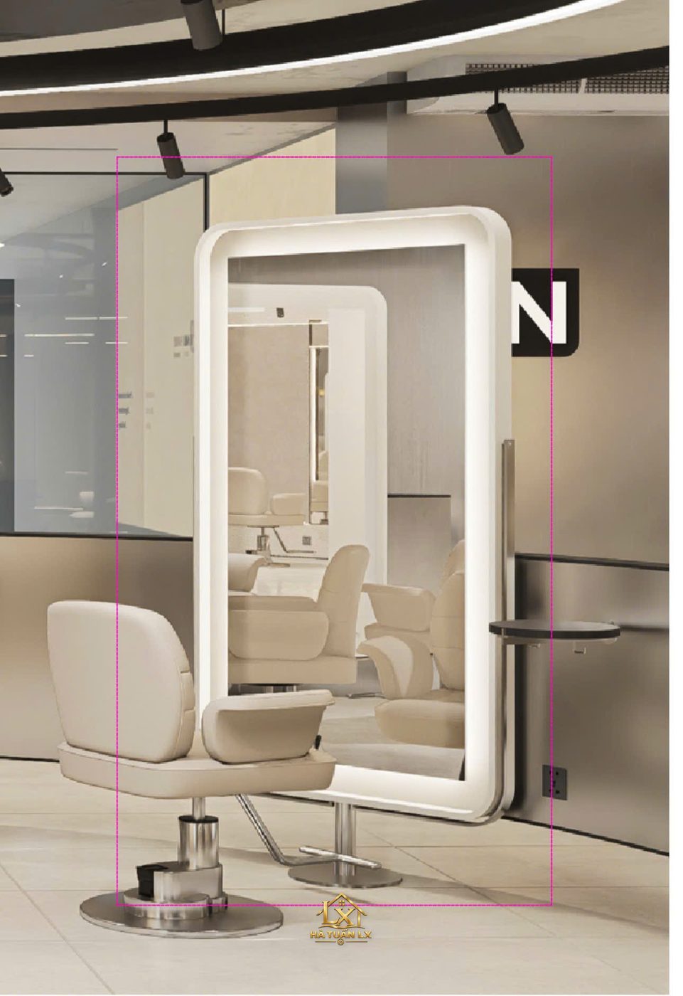 Mẫu gương salon thực tế do Nội Thất Hà Tuấn LX thi công 150 - Nội Thất Hà Tuấn LX
