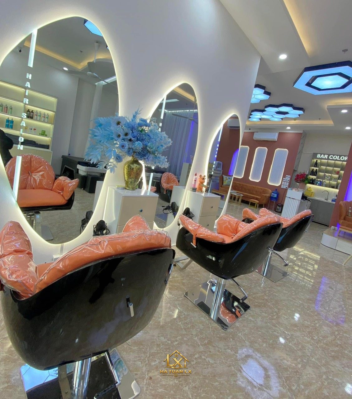Mẫu gương salon thực tế do Nội Thất Hà Tuấn LX thi công 58 - Nội Thất Hà Tuấn LX