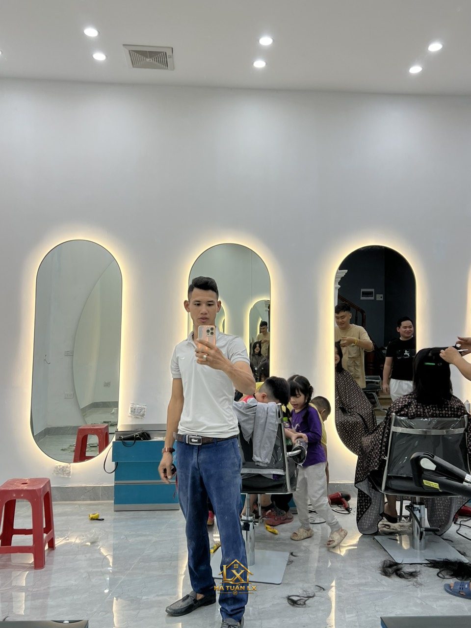 Mẫu gương salon thực tế do Nội Thất Hà Tuấn LX thi công 59 - Nội Thất Hà Tuấn LX
