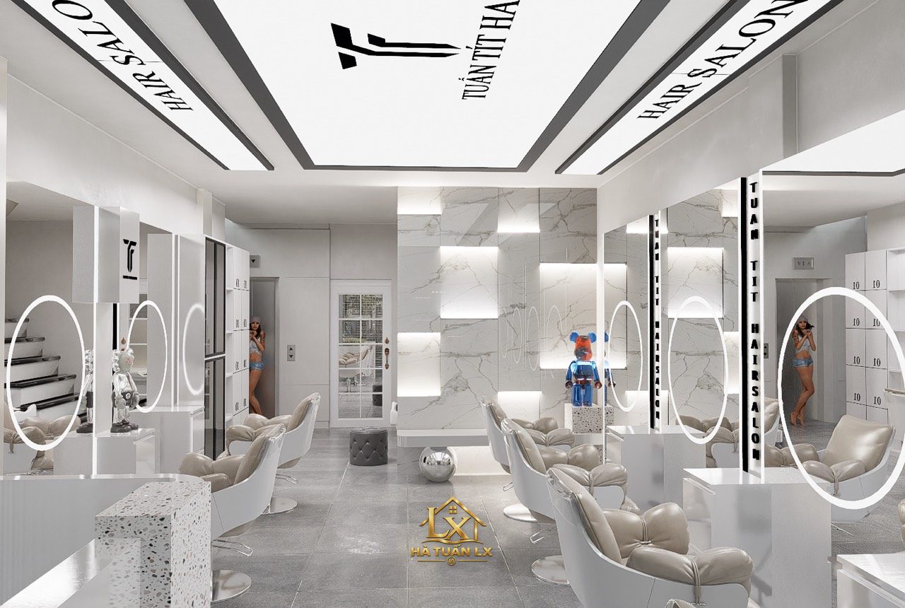 Mẫu gương salon thực tế do Nội Thất Hà Tuấn LX thi công 77 - Nội Thất Hà Tuấn LX