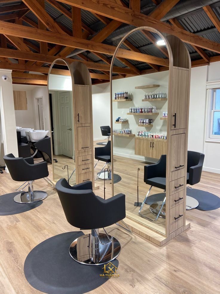 Mẫu gương salon thực tế do Nội Thất Hà Tuấn LX thi công 78 - Nội Thất Hà Tuấn LX