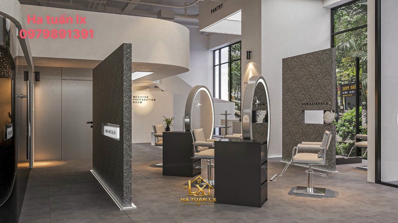 Mẫu gương salon thực tế do Nội Thất Hà Tuấn LX thi công 79 - Nội Thất Hà Tuấn LX
