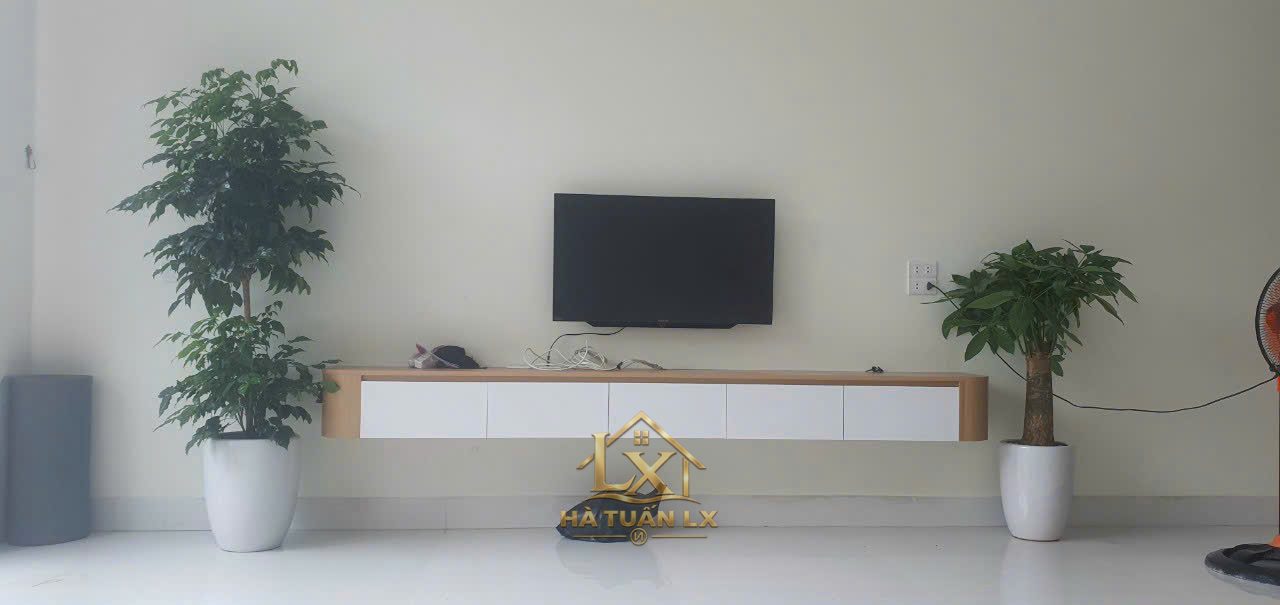 Thiết Kế Thi Công Vách Tivi Phòng Khách Đẹp Nhà Dân