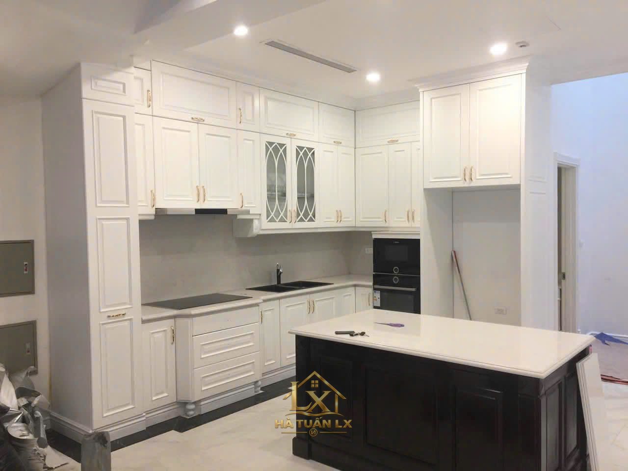 Tủ bếp gia đình mẫu 58 - Nội Thất Hà Tuấn LX