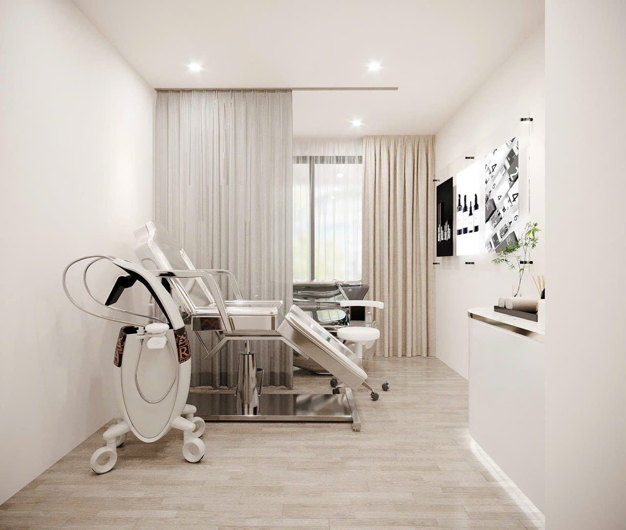 Mẫu spa đẹp do Nội Thất Hà Tuấn LX thiết kế thi công